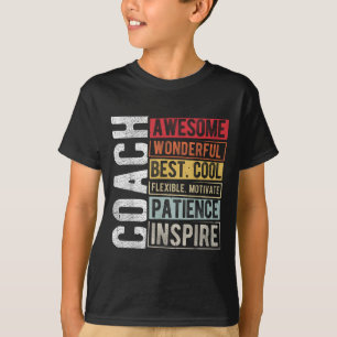 Camiseta Treinador Incrível, Maravilhosa, melhor e Legal co