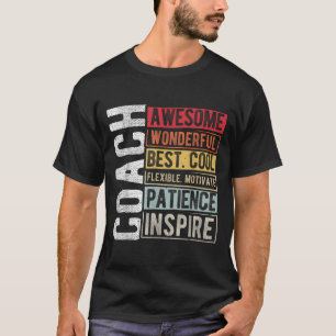 Camiseta Treinador Incrível, Maravilhosa, melhor e Legal co