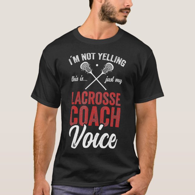 Camiseta Treinador Lacrosse treinando Lacrosse Player (Frente)
