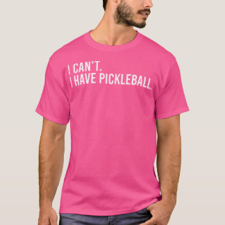 Camiseta Treinador Legal de Pickleball Com Dito Não Posso E