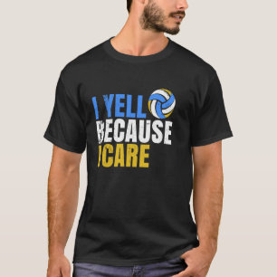 Camiseta Treinador Mãe, Grito Porque Cuida do Voleibol