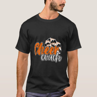 Camiseta Treinador Mais Cheio Pom Pom Laranja Mascote Scho