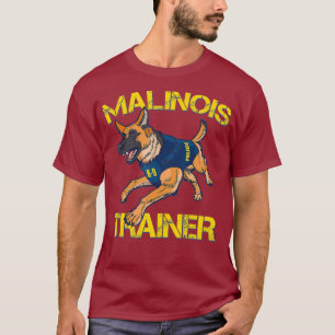 Camiseta Treinador Malinois do Cachorro Policial K9