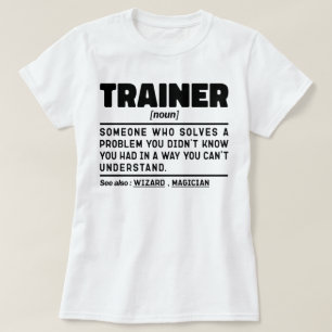 Camiseta Treinador Noun Definition Training
