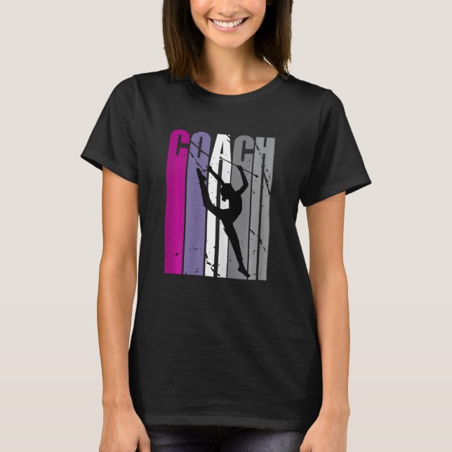 Camiseta Treinador para Instrutores de Ginástica Rítmica (Frente)