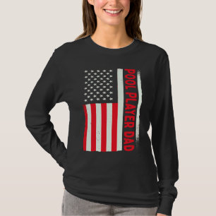 Camiseta Treinador Patriótico de Bilhar  Snooker 8 Bolas Jo