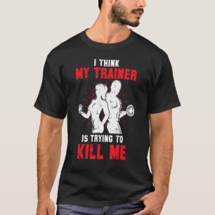 Camiseta Treinador Pessoal Workout Sarcastic Funny Malhação