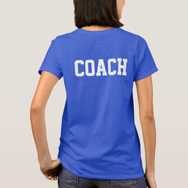Camiseta Treinador principal personalizado (Verso)