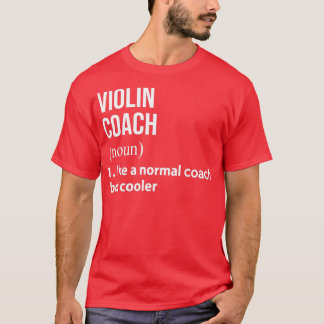 Camiseta Treinador violino como um treinador normal, mas ma