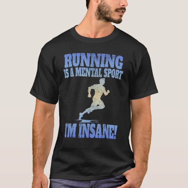 Camiseta Treinador XC Runner Maratonista dos homens em fuga (Frente)