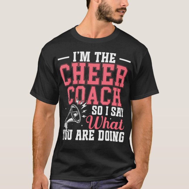 Camiseta Treinadores de Cheerleading Coaching Poms Im O Tre (Frente)