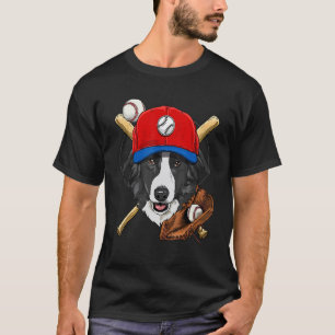 Camiseta Treinadores de jogador de beisebol Border Collie C