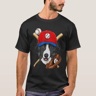 Camiseta Treinadores de jogador de beisebol Border Collie C