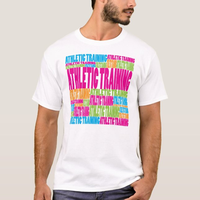 Camiseta Treinamento atlético colorido (Frente)