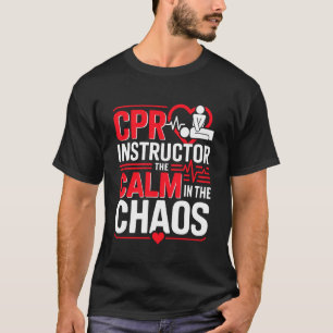Camiseta Treinamento Certificado de RCP Instrutor de RCP En