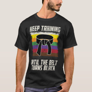 Camiseta Treinamento Clássico até o Cinturão Ficar Preto M