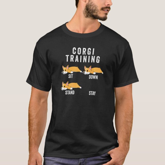 Camiseta Treinamento de Cão Corgi (Frente)