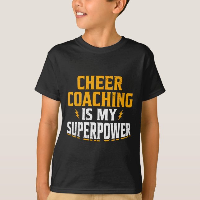 Camiseta Treinamento de Cheer é meu superpoder  (Frente)