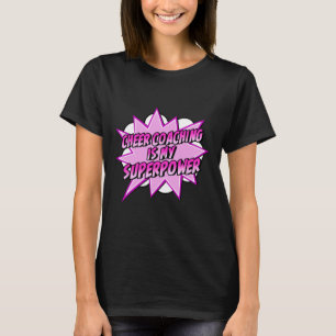 Camiseta Treinamento de Cheer é Meu Superpoder Treinador de
