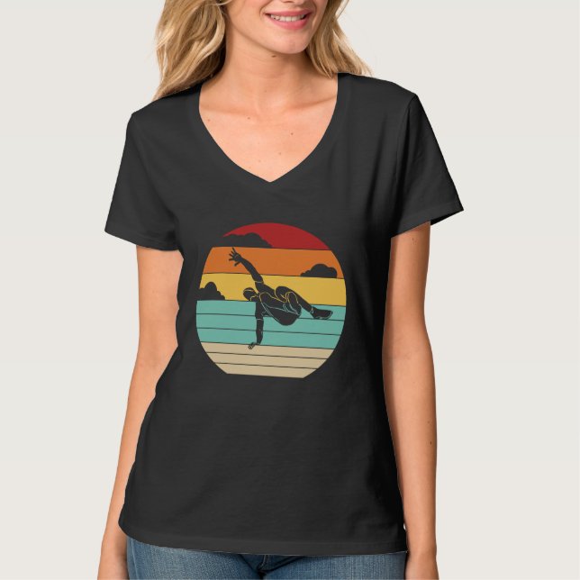 Camiseta Treinamento de Corredor de Parede Retro Traceur Sa (Frente)