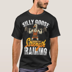 Camiseta Treinamento de Força Levantamento de Peso do Ganso