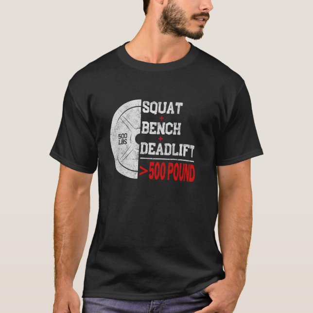 Camiseta Treinamento de Força Powerlifting Agachamento Leva (Frente)