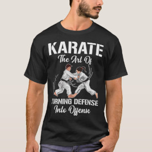 Camiseta Treinamento de Karatê Ofensa Faixa Preta Esporte A