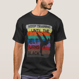 Camiseta Treinamento de Manter o Design de Karate Até a Cin