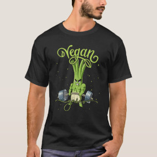 Camiseta Treinamento de Peso de Cebolinha Verde Vegan Ganho