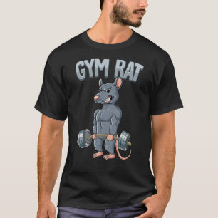 Camiseta Treinamento de Peso Levantamento de Peso Rato de A