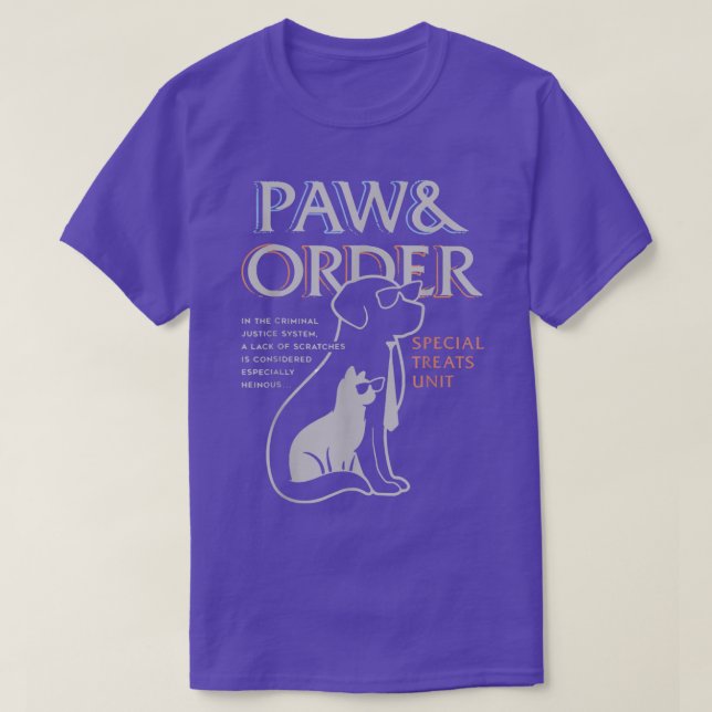 Camiseta Treinamento de Pets de Unidade Felina Especial de  (Frente do Design)