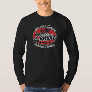Camiseta Treinamento de Sobrevivência ao Zumbi Eu Chamo de