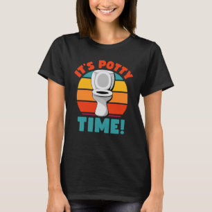 Camiseta Treinamento de vaso sanitário É hora do penico Hum