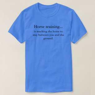 Camiseta Treinamento do cavalo contra a equitação