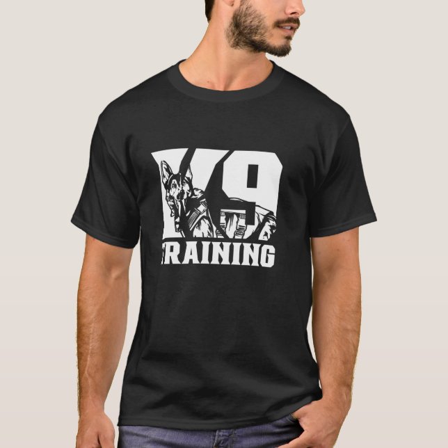 Camiseta Treinamento do K 9 Service Dog Handler do K9 (Frente)
