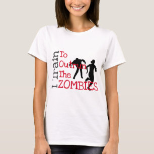 Camiseta Treinamento do zombi (vermelho)