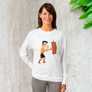Camiseta Treinamento em Boxer com Saco de Punção
