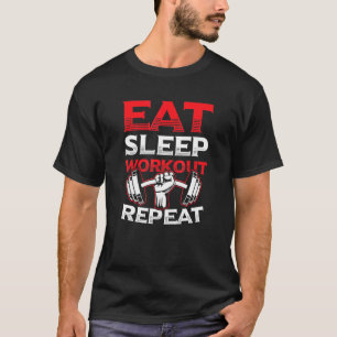 Camiseta Treinamento em Gym Repetitivo para o teste de repo