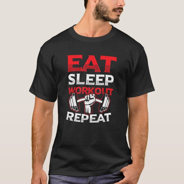 Camiseta Treinamento em Gym Repetitivo para o teste de repo (Frente)