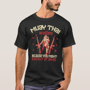 Camiseta Treinamento em Kickboxing Muay Thai Engraçado Ammo