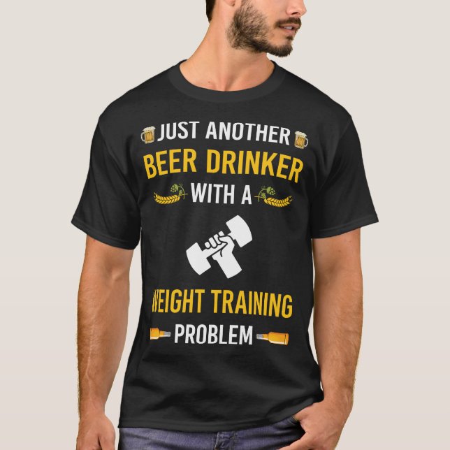 Camiseta Treinamento em Peso da Beer Drinker (Frente)