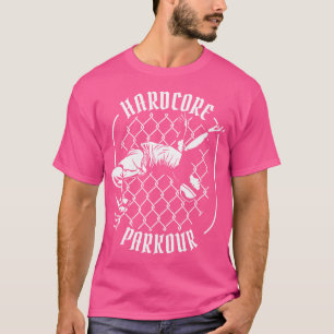 Camiseta Treinamento Hardcore de Parkour Parede Corrida Sal