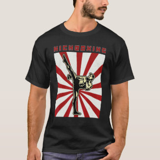 Camiseta Treinamento Marcial de Kickboxing Karate Taekwondo