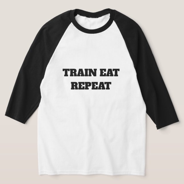 Camiseta Treinar Comer Repetir (Postura )