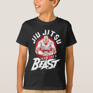 Camiseta Treine Como Uma Fera - Jiu Jitsu Brasileiro Mma Bj