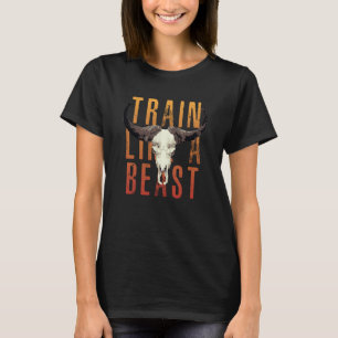 Camiseta Treine como uma Fera Muay Thai Jiu Jitsu MMA Acade