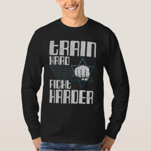 Camiseta Treine Duro Lute Mais Difícil Krav Maga Autodefesa