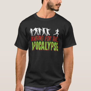 Camiseta Treine Para O Apocalipse Zumbi Dia das Bruxas Zumb