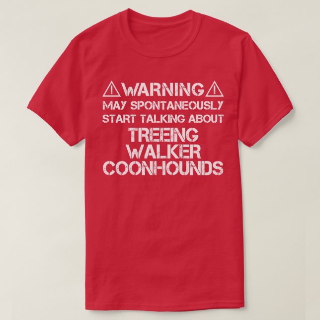 Camiseta Treing Walker Coonhound (Frente do Design)