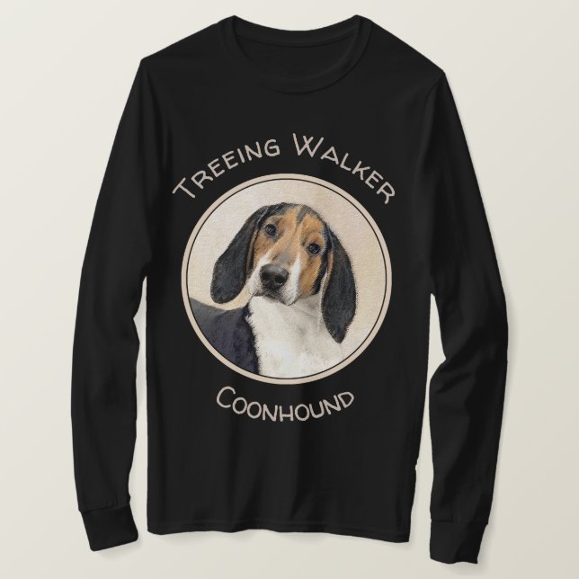 Camiseta Treing Walker Coonhound Painting - Arte Original (Frente do Design)